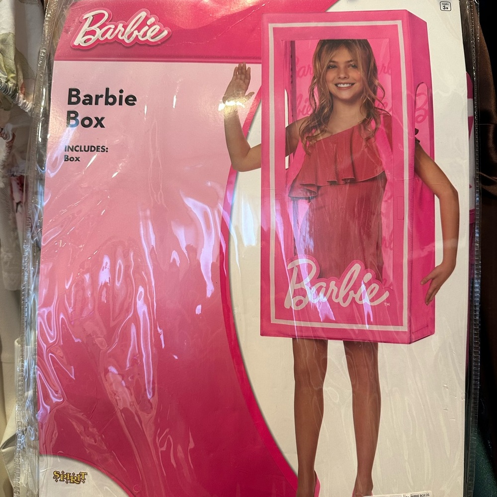 Barbie kids box costume one size 
SPIRIT